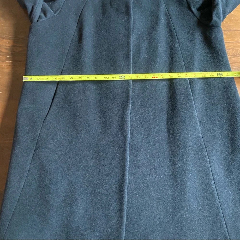 Cinzia Rocca Women’s Black Wool Angora Collared Walking Dress Coat Size 16 US - Picture 14 of 16